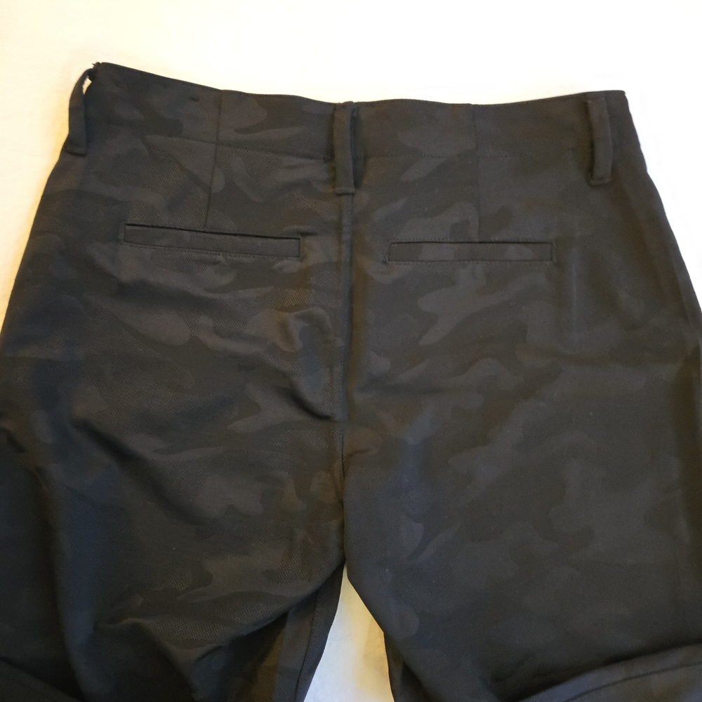 Liverpool Los Angeles Black Satiny Finish Camouflage Ankle Jogger Pants CW3 - Picture 13 of 13